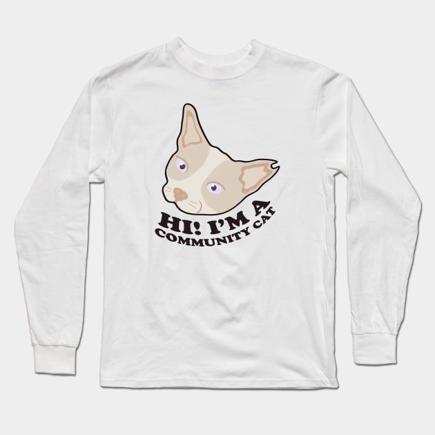 Shop for a Cause: Community Cat Long Sleeve T-Shirt by aaalou